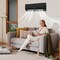 Costway 12000 BTU Wifi Enabled Mini Split Air Conditioner & Heater with Heat Pump Black/White